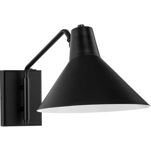 Progress Lighting Trimble Collection One-Light Wall Bracket Fixture Matte Black (P710113-31M)