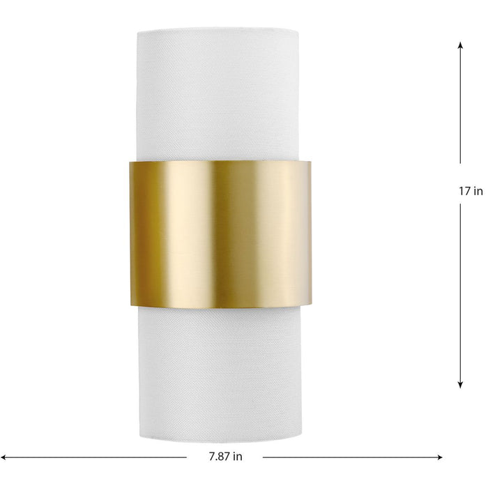 Progress Lighting Silva Collection Two-Light Wall Sconce Brushed Bronze (P710119-109)