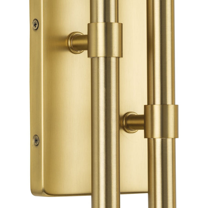 Progress Lighting Arya Collection Four-Light Wall Bracket Fixture Brushed Gold (P710120-191)