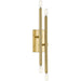 Progress Lighting Arya Collection Four-Light Wall Bracket Fixture Brushed Gold (P710120-191)