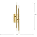 Progress Lighting Arya Collection Four-Light Wall Bracket Fixture Brushed Gold (P710120-191)