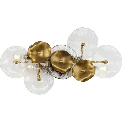 Progress Lighting Loretta Collection Four-Light Wall Sconce Gold Ombre (P710124-204)