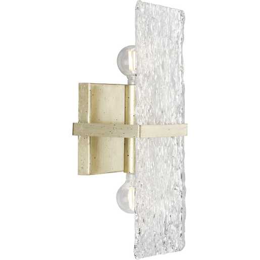 Progress Lighting Chevall Collection Two-Light Wall Sconce Gilded Silver (P710125-176)