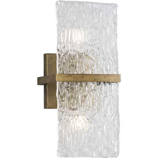 Progress Lighting Chevall Collection Two-Light Wall Sconce Gold Ombre (P710125-204)