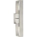 Progress Lighting Boundary Collection Two-Light Wall Bracket Fixture Brushed Nickel (P710126-009)