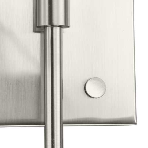 Progress Lighting Cornett Collection One-Light Wall Bracket Fixture Brushed Nickel (P710131-009)