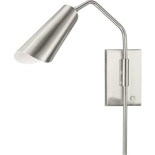 Progress Lighting Cornett Collection One-Light Wall Bracket Fixture Brushed Nickel (P710131-009)