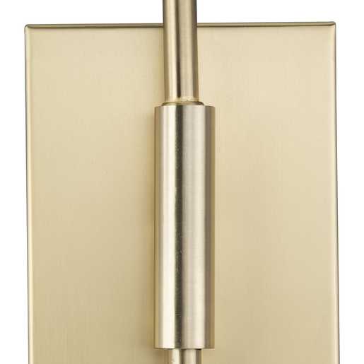 Progress Lighting Cornett Collection One-Light Wall Bracket Fixture Brushed Gold (P710131-191)