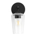 Progress Lighting 94710148031 Celino Collection 1-Light Wall Sconce Black With Clear Glass Shade (P710148-031)