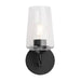 Progress Lighting 94710148031 Celino Collection 1-Light Wall Sconce Black With Clear Glass Shade (P710148-031)