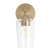 Progress Lighting 94710148177 Celino Collection 1-Light Wall Sconce Champagne Bronze With Clear Glass Shade (P710148-177)