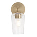 Progress Lighting 94710148177 Celino Collection 1-Light Wall Sconce Champagne Bronze With Clear Glass Shade (P710148-177)