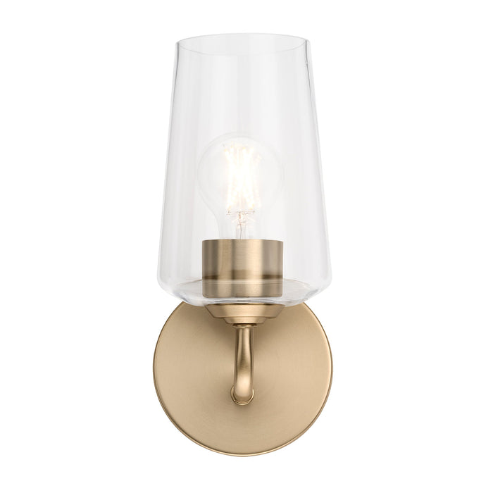 Progress Lighting 94710148177 Celino Collection 1-Light Wall Sconce Champagne Bronze With Clear Glass Shade (P710148-177)