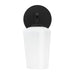 Progress Lighting 94710149031 Celino Collection 1-Light Wall Sconce Black With White Glass Shade (P710149-031)
