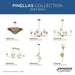 Progress Lighting Pinellas Collection Four-Light Semi-Flush Close-To-Ceiling Fixture Soft Gold (P350270-205)