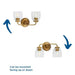 Progress Lighting Quillan Collection Two-Light Bath And Vanity Fixture Gold Ombre (P300489-204)