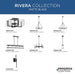 Progress Lighting Rivera Collection One-Light Mini-Pendant Matte Black (P500434-31M)