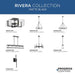 Progress Lighting Rivera Collection Four-Light Chandelier Matte Black (P400354-31M)