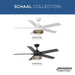 Progress Lighting Schaal Collection 52 Inch 5-Blade Ceiling Fan Satin White (P250101-028-30)