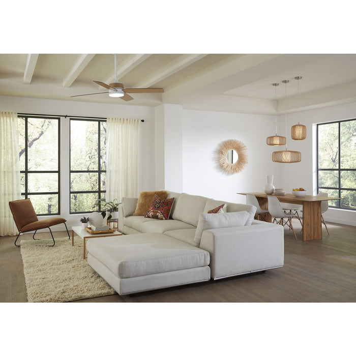 Progress Lighting Shaffer II Collection 56 Inch 4-Blade Ceiling Fan Satin White (P250097-028-30)