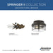 Progress Lighting Springer II Collection 12 Inch Ceiling Fan Light Kit Architectural Bronze (P260004-129-WB)