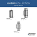 Progress Lighting Unison Collection Two-Light Wall Lantern Outdoor Fixture Matte Black (P560357-31M)