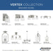 Progress Lighting Vertex Collection Three-Light Chandelier Convertible Brushed Nickel (P400340-009)