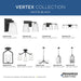 Progress Lighting Vertex Collection Five-Light Chandelier Matte Black (P400343-31M)