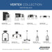 Progress Lighting Vertex Collection Four-Light Foyer Fixture Matte Black (P500432-31M)