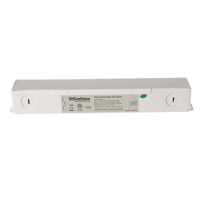 GM Lighting 12VDC Electronic Dimmable Constant Voltage Power Supply 24W Class 2 (PSD24-12)