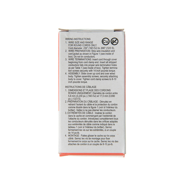 Pass And Seymour 15 Amp 125V Black Back White Front Body (PSL515C)