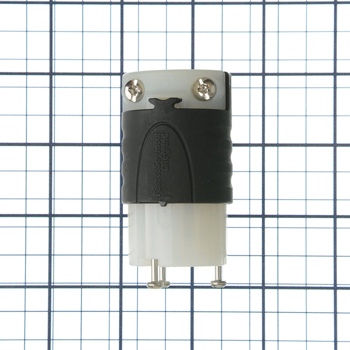 Pass And Seymour 15 Amp 125V Black Back White Front Body (PSL515C)
