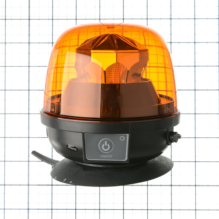 North American Signal Company High Power LED Warning Light Rechargeable Battery Magnetic/Suction Cup Mount (PSLM2HP100-A)
