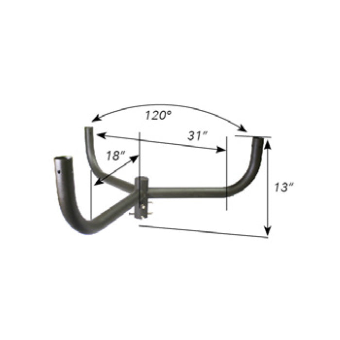 Westgate Manufacturing Triple In-Line Bullhorn At 120 Degree H1.09 Foot 3 Foot-5 Inch Distance (PT3-120)