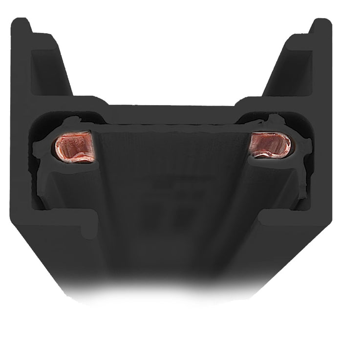 Philips Lightolier 6004DBK Basic Track System 1 Circuit 4 Foot Track With Dead End Matte Black (#912401592171)