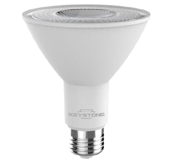 Keystone LED PAR30 Long Neck Flood 75W Equivalent 40 Degree Beam Angle E26 Medium Base 2700K 80 CRI Generation 2 (KT-LED10PAR30-F-827 /G2)