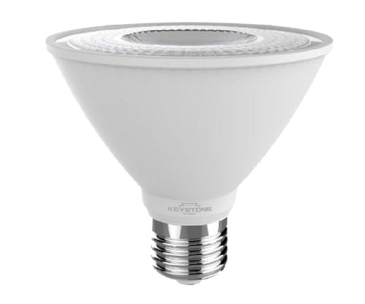 Keystone LED PAR30 Short Neck Flood 75W Equivalent 40 Degree Beam Angle E26 Medium Base 3000K 80 CRI Generation 2 (KT-LED10PAR30S-F-830 /G2)