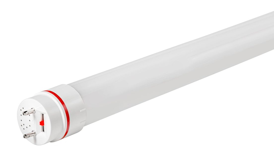 Keystone 8W LED T8 Tube Glass 120-277V Input 4 Foot 5000K Direct Drive Single Or Double Ended G13 Base (KT-LED8T8-48G-850-DX2)