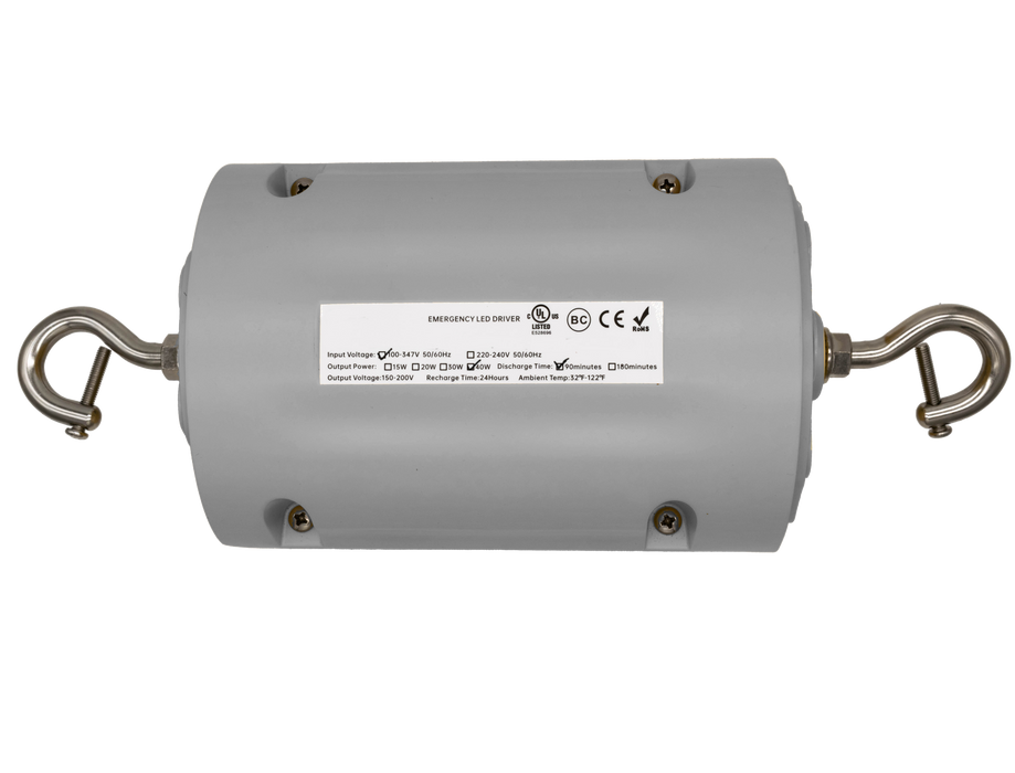 Standard-BL Constant Power Emergency LED Driver 40W Input Voltage 120-347V For Round High Bay (BLEM-INDRV-HBR40W)