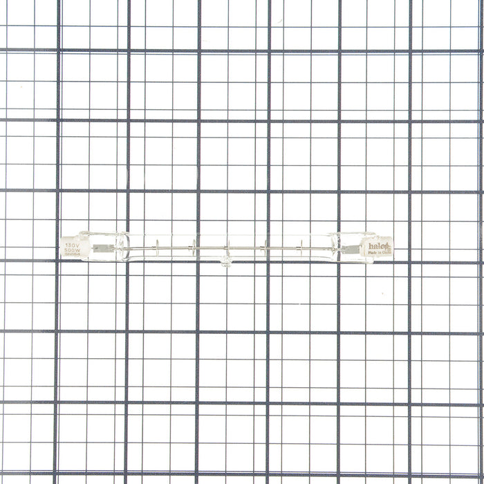 Halco Q500T3C 500W Halogen T3 3000K 130V 99 CRI Recessed Single Contact R7S Base Dimmable Clear Bulb ANSI DVS (107196)