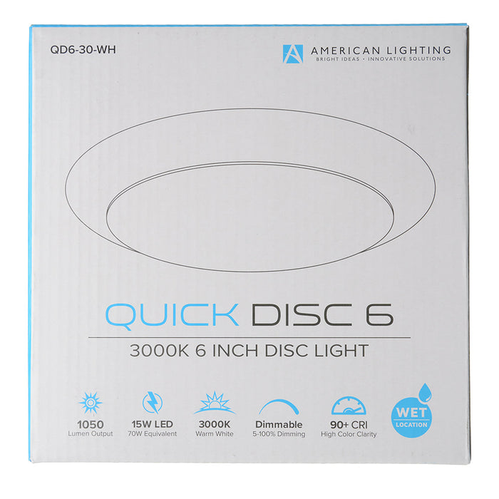 American Lighting Quick Disc (QD6-30-WH)