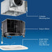 Broan-NuTone QTXE Series 110 CFM Ventilation Fan With White Grille 0.4 Sones Energy Star Certified (QTXEG110X)