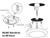 GM Lighting LED Surface Mount Downlight Retrofit Kit For R6 Fixture (R6-RKT)