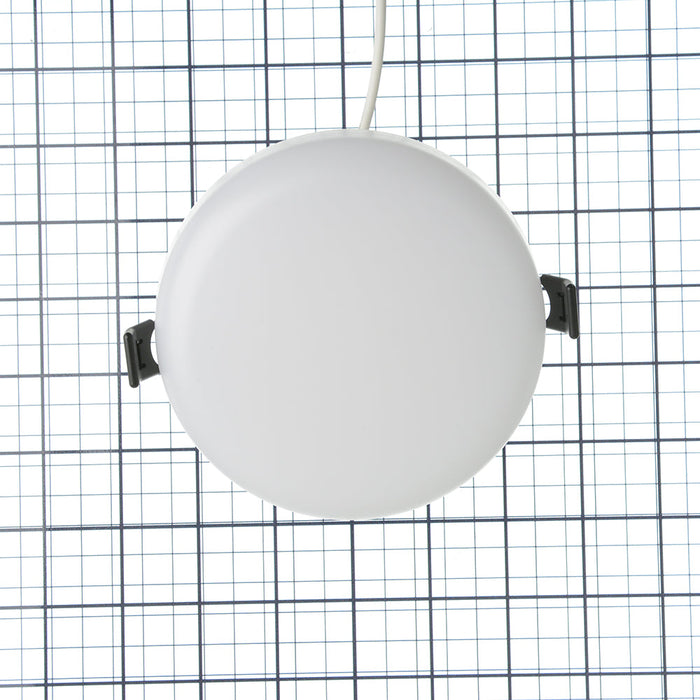 RAB 4 Inch Recessed LED Canless Downlight Surface Mount 9W CCT Selectable 2700K/3000K/3500K/4000K/5000K Round White 120V Triac Dimming (ORB4)