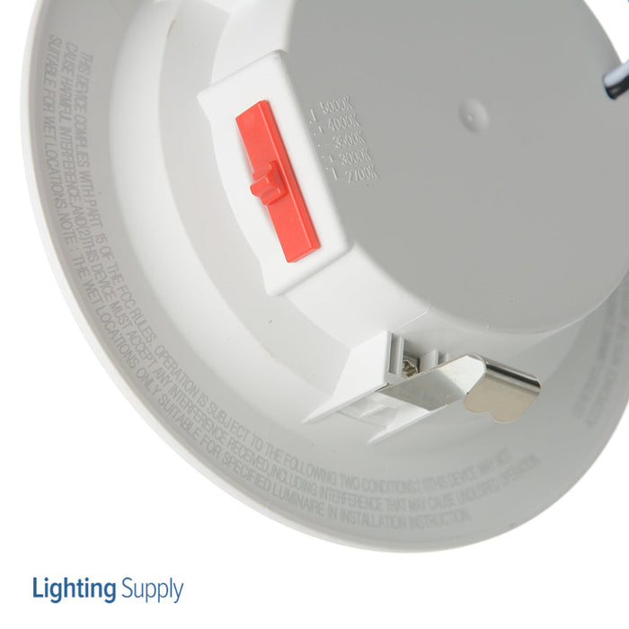 RAB LED Economical Recessed Retrofit Downlight 4 Inch Round E26 7.5W White 700Lm CCT Adjustable 2700K/3000K/3500K/4000K/5000K 90 CRI Baffle Trim (R34-4B)