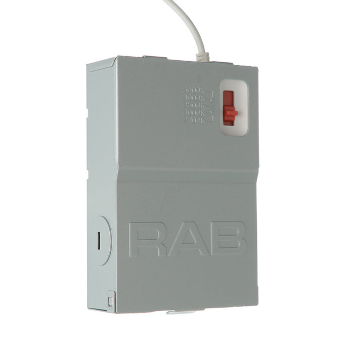 RAB 4 Inch LED Regress Wafer Downlight 13W 90 CRI CCT Field Adjustable 2700K/3000K/3500K/4000K/5000K 120V Triac Dimming White Smooth (WFD4)