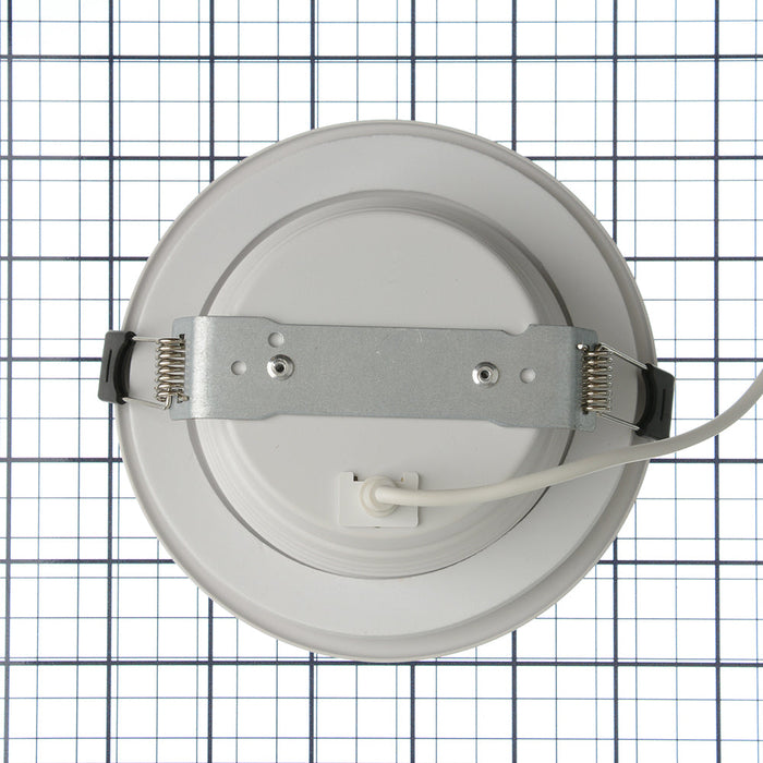 RAB 4 Inch LED Regress Wafer Downlight 13W 90 CRI CCT Field Adjustable 2700K/3000K/3500K/4000K/5000K 120V Triac Dimming White Baffle (WFD4B)