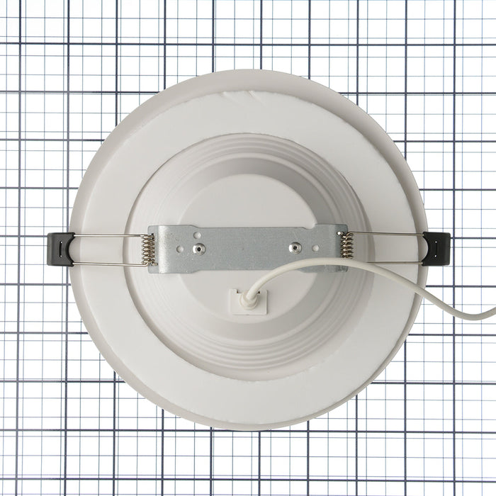 RAB 6 Inch LED Regress Wafer Downlight 15W 90 CRI CCT Field Adjustable 2700K/3000K/3500K/4000K/5000K 120V Triac Dimming White Baffle (WFD6B)