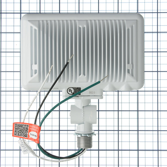 RAB LED Floodlight Wattage/CCT Selectable 35W/25W/20W 3000K/4000K/5000K Knuckle White 120V Or 277V (X34SW)