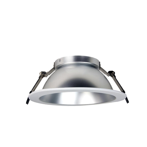 Maxlite 112320 Recessed Architectural Downlight Reflector 8 Inch Round Matte Silver Reflector White Trim TAA (RADR-8MWTA)
